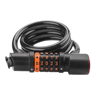 塔斯队长自行车锁密码锁带尾灯