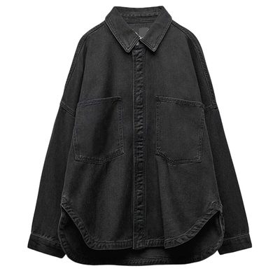 ZARLuvip查罗衬衫外套女牛仔棉