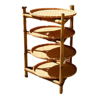 置物架竹编楚如手工簸箕