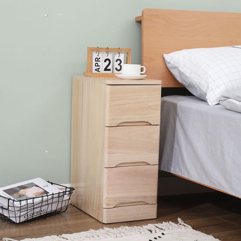 全实木小型迷你超窄床头柜简约现代床边柜卧室夹缝收纳小柜子20cm