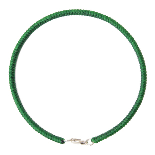 五行金木水火土高光泰蜡线金刚结平安手链纯银虾扣白绿蓝红黄手绳