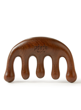 拨筋头部经络按摩梳天然木梳