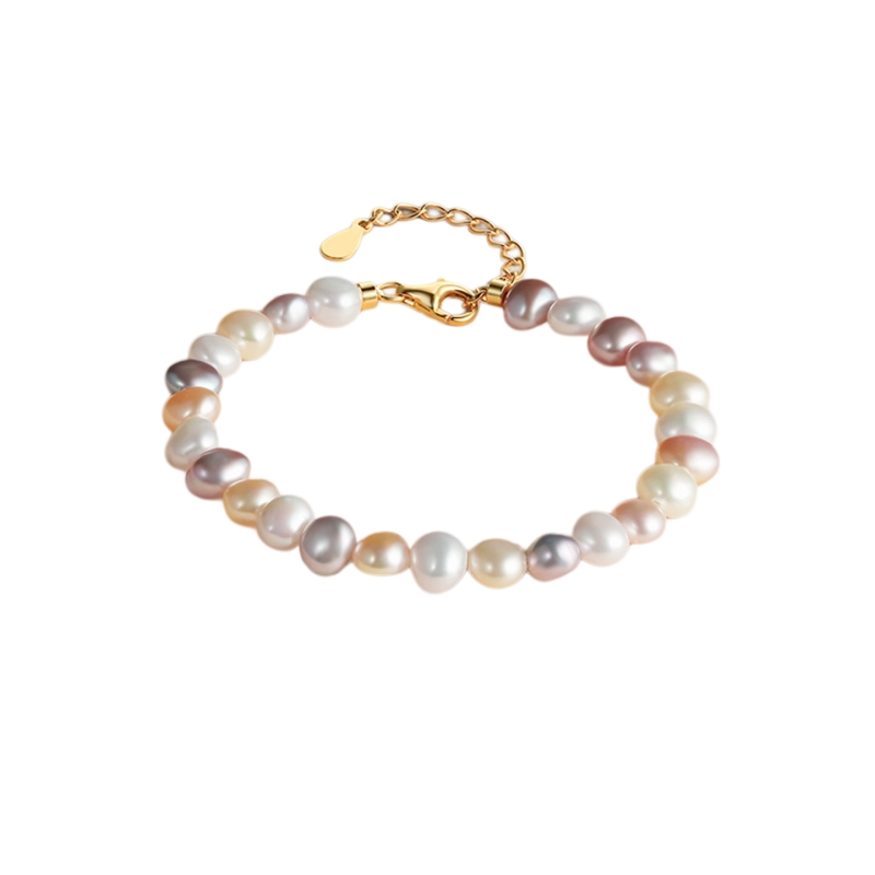 周六福淡水珍珠手链女S925银手饰优雅时尚百搭送女友节日礼物