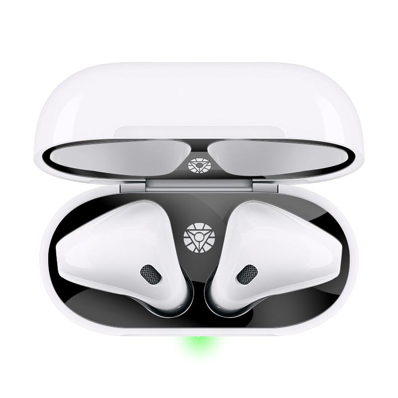 适用Airpods2/3代金属防尘贴纸苹果无线蓝牙耳机Pro12内盖内部防铁粉个性超薄潮牌清洁清理保护壳套贴膜卡通