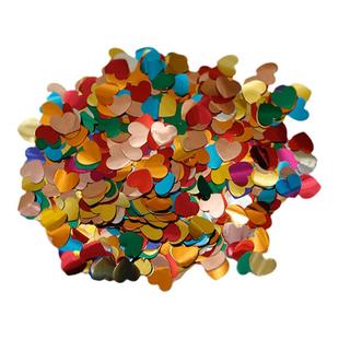 波波球亮片纸屑金银彩色50克撒花五角星爱心形圆点透明气球填充物