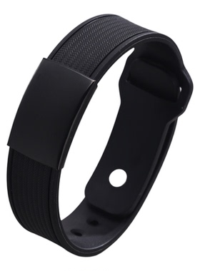 硅胶手镯钛钢医学标志网状首饰品