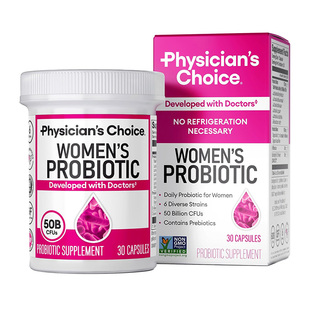 美国直邮 Physician's Choice女性每日益生菌500亿CFU益生元胶囊