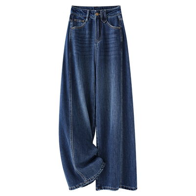 高腰阔腿牛仔裤女秋冬季2025新款