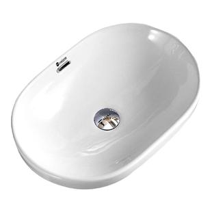 OPRIEM冬瓜形洗面盆陶瓷洗脸盆半嵌入式台下盆换台上盆家用台中盆