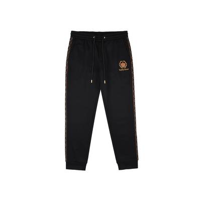 雷迪波尔修身休闲裤刺绣皇冠