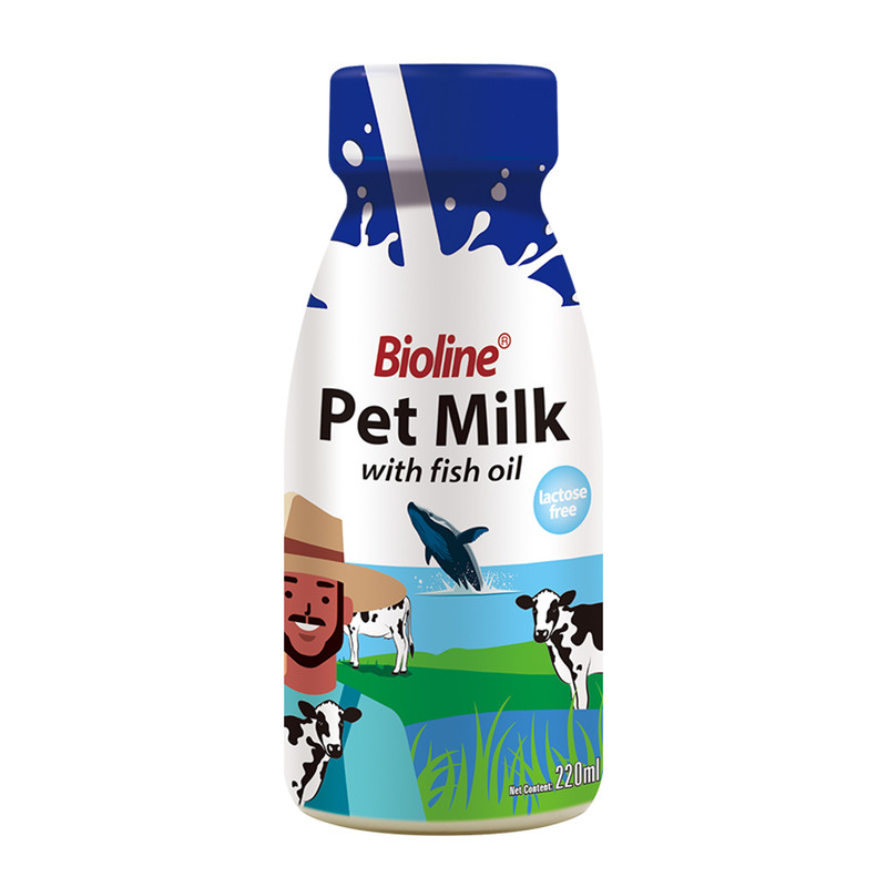 Bioline猫用全脂0乳糖鱼油美毛奶