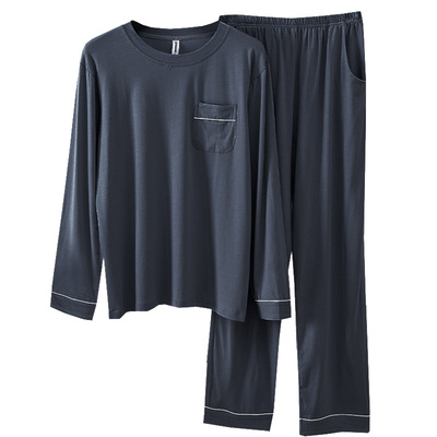 大码莫代尔A类婴儿棉睡衣男春秋