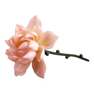 戴玉堂非遗陶瓷手工《仿真荷花花枝》牡丹花芍药花艺花瓶插永生花