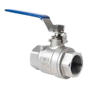 304不锈钢耐高温球阀二片式内牙螺纹蒸汽阀门开关6/4分1寸dn25 50