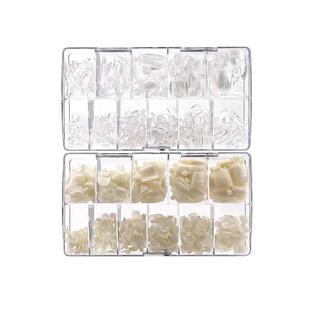 美甲脚甲片单号无痕超薄可做穿戴甲透明磨砂奶白夏天露脚趾假甲片