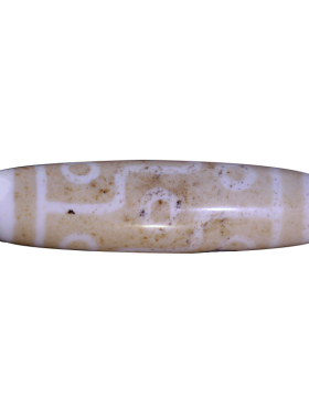 圣饰奇缘琥珀白豪九眼天珠玛瑙