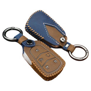 适用凯迪拉克钥匙套xt5 xt4 xts atsl ct6 ct5 ct4真皮钥匙包壳扣