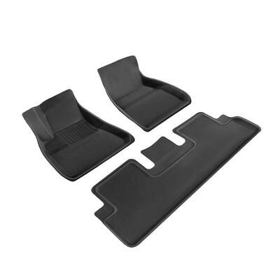 特斯拉专用隔音3dxpe后备箱脚垫