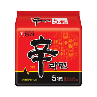 农心辛拉面韩国进口方便面辣白菜泡面香菇牛肉炸酱面速食食品袋装