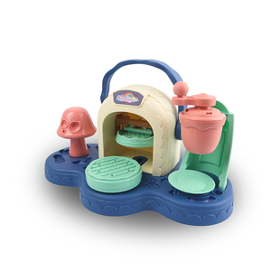 儿童小豆娃娃彩泥披萨机手工制作汉堡饺子多莉宝宝奇奇和悦悦玩具