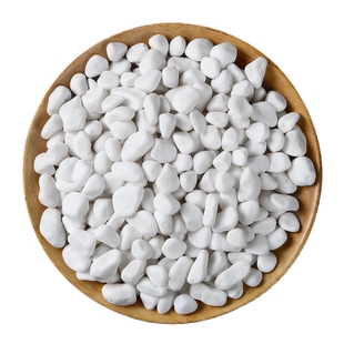 白石子白色大鹅卵石小白石头石子户外庭院铺路铺地造景景观石颗粒