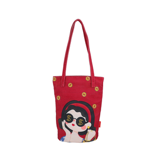 小众设计原创插画包包女可爱搞怪少女伴手礼单肩手提包丑萌水桶包
