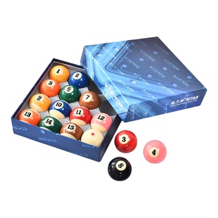 全新正品星牌台球子TV球标准黑八大号球美式中式水晶酚醛树脂