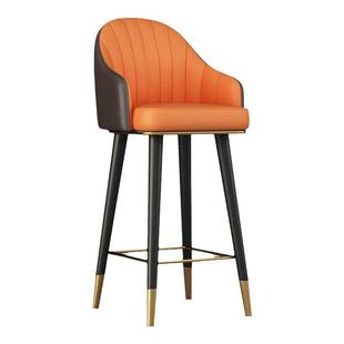 轻奢吧椅高脚凳旋转椅子吧台椅现代简约家用靠背椅前台收银台吧凳