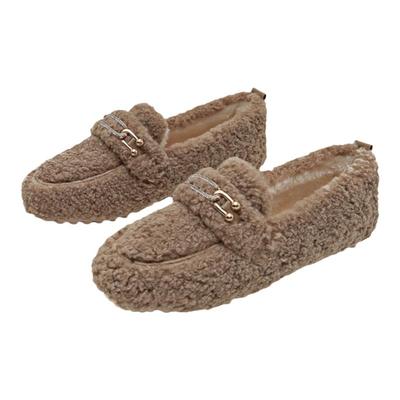 厚底毛毛鞋女冬外穿2025新款