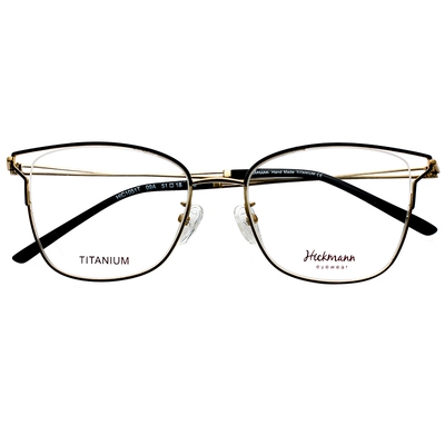 Hickmann猫眼镂空纯钛超轻眼镜架