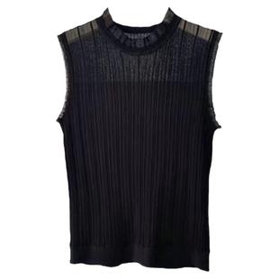 2024新款西装气质高级感内搭拼接白色外穿吊带清仓针织打底衫秋冬