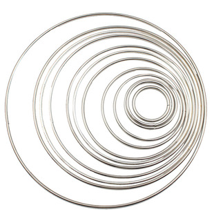 diy捕梦网材料电镀银色铁圈圆环圆圈 婚庆车挂圈花环创意手作配饰