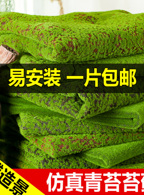 仿真青苔藓草皮仿真草坪植物景观绿色植物场景橱窗展示盆景假苔藓