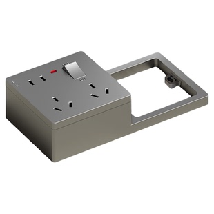 家用86型扩展插座带开关面板左右移位神器拓展式多功能转换器排插