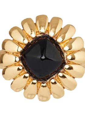 oups美第奇花环戒指黑玛瑙