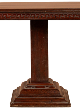 民国风万字纹方桌家具文房老红木