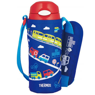 日本膳魔师儿童吸管保温杯可背