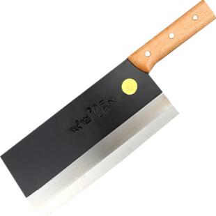 天匠锰钢夹柄桑刀传统锻打切片刀厨师专用菜刀家用老式铁刀锋利