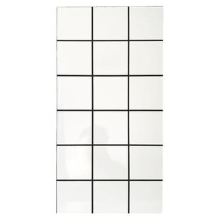 自粘铝塑板硬板墙贴厨房卫生间阳台防水防潮阻燃耐高温仿瓷砖装饰