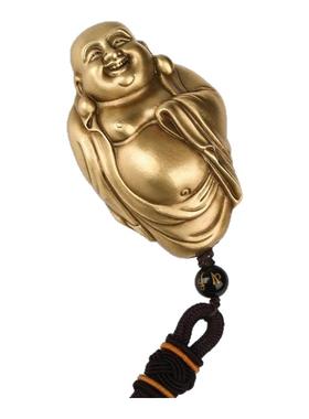 全铜大肚弥勒手把件解压