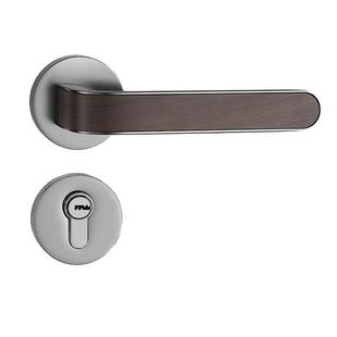 名门静音门锁北欧卧室房间室内简约门把美式分体家用锁具VF88138