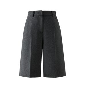 Eland衣恋短裤女时尚百慕大五分裤直筒裤短裤2025冬季新款