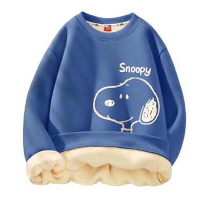 史努比加厚棉时尚保暖休闲卫衣男