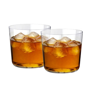 霜山水晶玻璃杯夏日果汁冰咖啡杯茶杯薄壁透明直身冰饮啤酒杯水杯