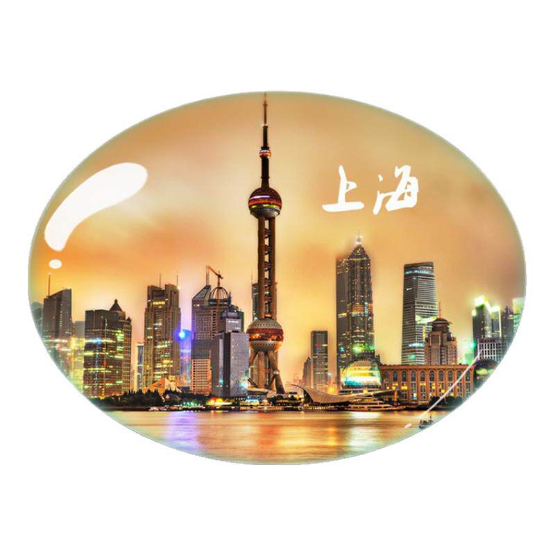 景点创意旅游纪念品水晶城市冰箱贴磁贴定制杭州云南苏州地标建筑