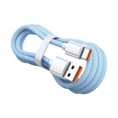 鸿适type-c数据线快充适用苹果华为充电线荣耀小米安卓Mate60Pro编织双C充电线typec车载6a闪充数据线120W