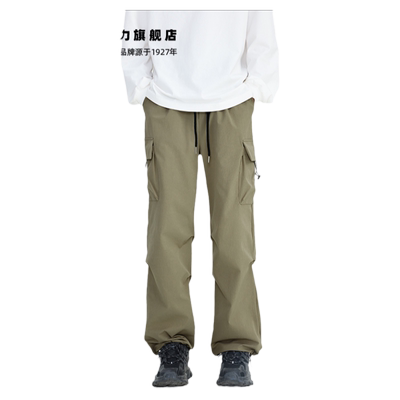 回力工装裤子男款机能降落伞兵