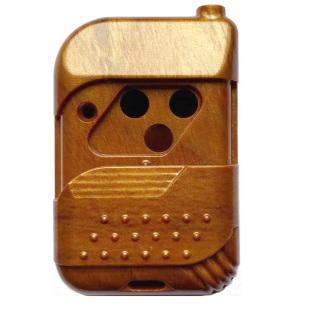 3键电动伸缩卷帘平移门遥控器零件4键桃木绿色外壳按键天线钥匙扣