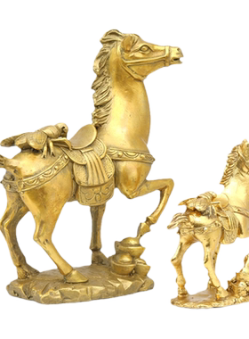 祥安阁马上赢摆件发财有钱适合