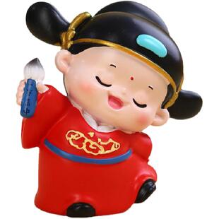 状元人物桌面摆件中考研考公上岸金榜题名逢考必过幸运符好运礼物